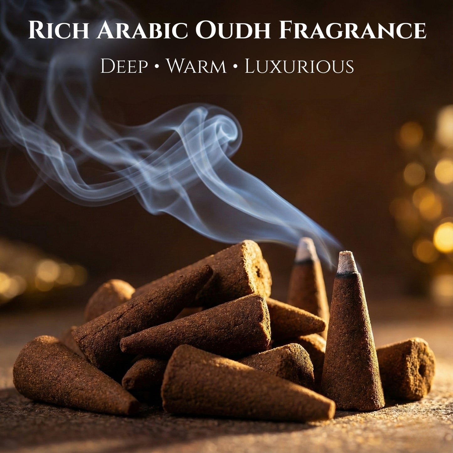 Oudh Dhoop Cone Arabic Incense | Premium and Long Lasting Aroma Dhoop Cone for Puja |