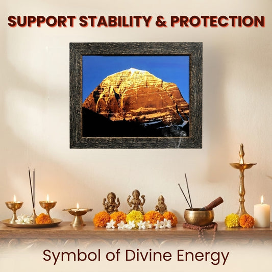 MOUNT KAILASH | Morning Sunrise with Antique Look Frame |