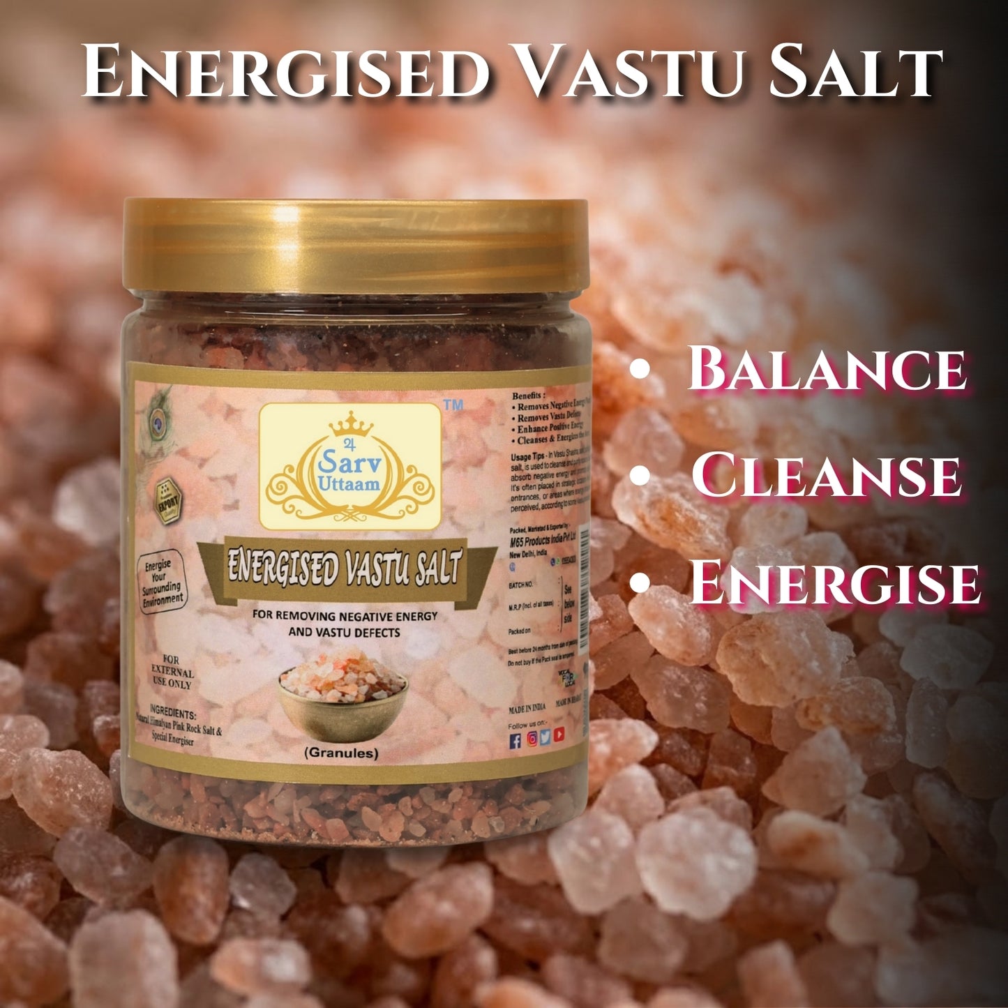 Energised Vastu Salt | For Positivity & Clearing negative energies |