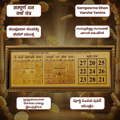 Sampoorn Dhan Varsa Kuber Yantra | for Health, Wealth, Prosperity and Success |