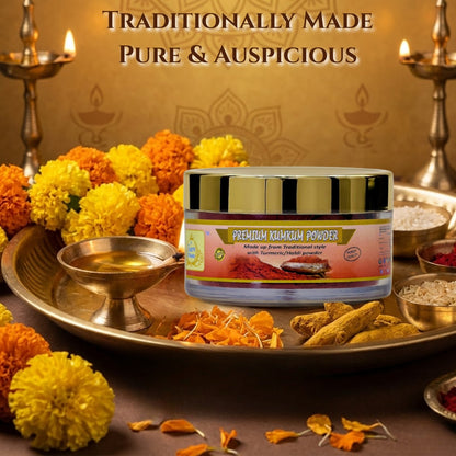 Kumkum Powder & Sindoor | for Puja, Tilak & Tika | Roli for Daily Worship & Festivals |