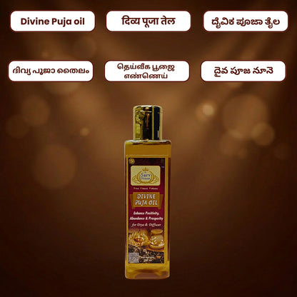 Divine Puja Oil | Pure Herbs OIl for Pooja Diya | Divine Aroma |