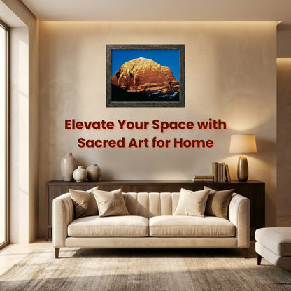 MOUNT KAILASH  | Morning Sunrise with Antique Look Frame |