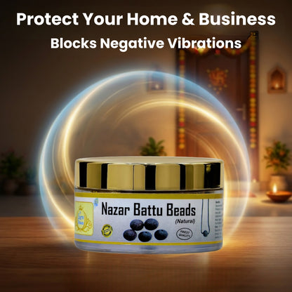 Natural Nazar Battu Beads | Protection from & Black Magic Evil Eye |