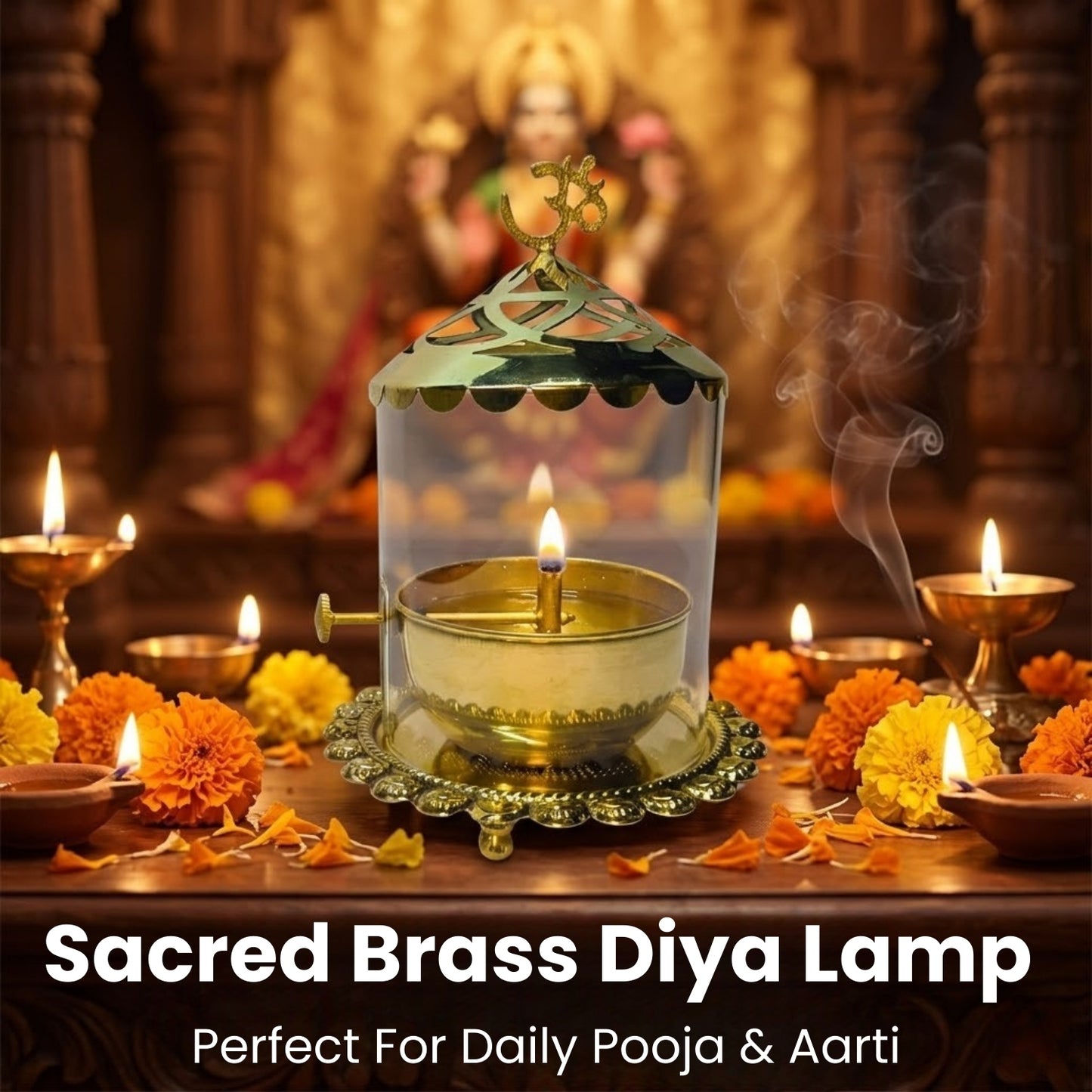 Akhand Diya | Pure Brass with Antique look |