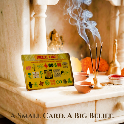 Miracle Card | For Abundance, Health, Wealth, Success & Prosperity |