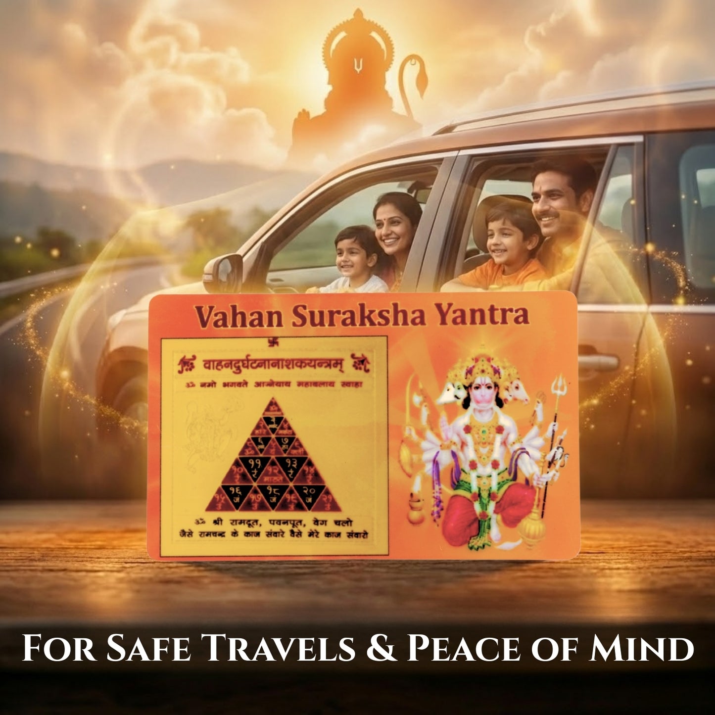 Vahan Suraksha Yantra | Powerful Yantra with Panchmukhi Hanuman Ji | Yantra for Travel Protection |