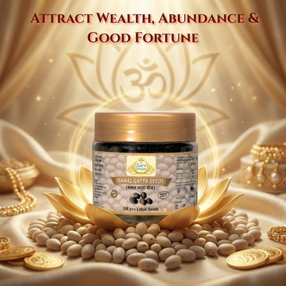 Kamal Gatta Seeds | Lotus Seeds 108 pcs | For Raw Lotus Seeds (for Pooja, Laxmi Havan, Home Gardening)
