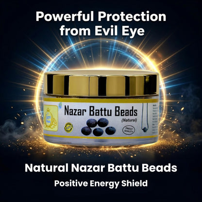 Natural Nazar Battu Beads | Protection from & Black Magic Evil Eye |