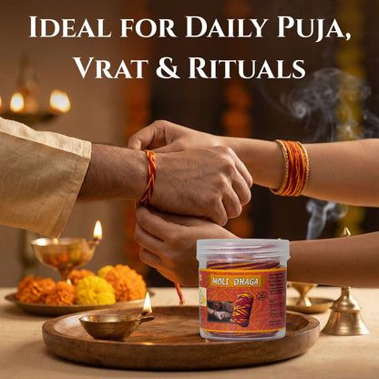 Moli Dhaga | Kalawa for Puja | Sacred Pooja Cotton Thread |