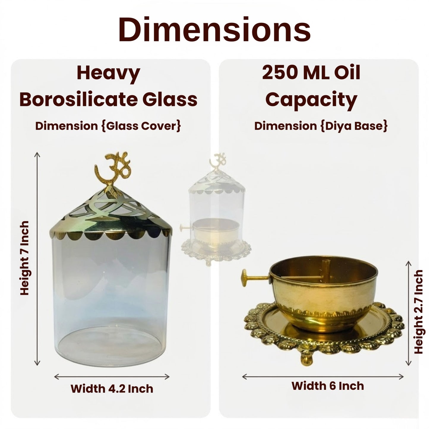 Akhand Diya | Pure Brass with Antique look |