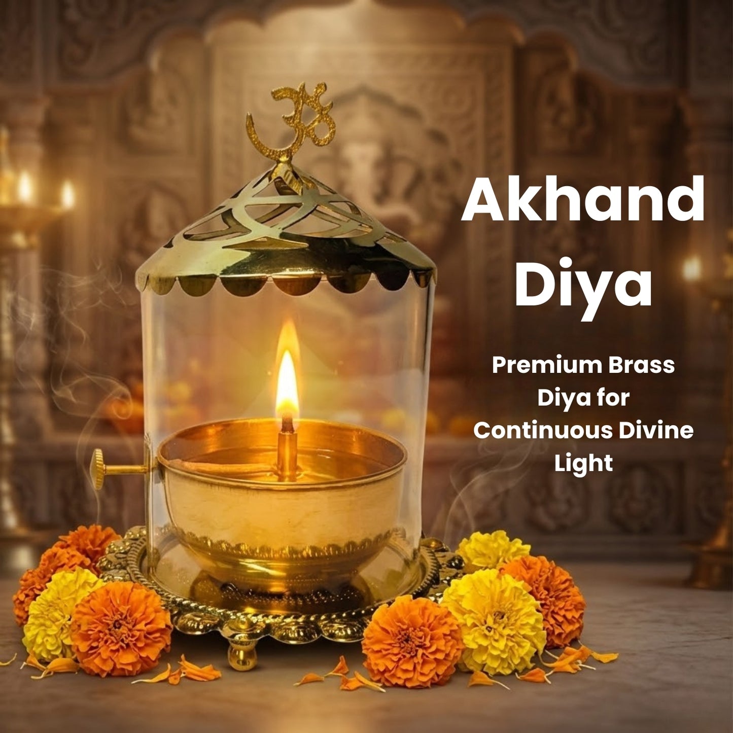 Akhand Diya | Pure Brass with Antique look |