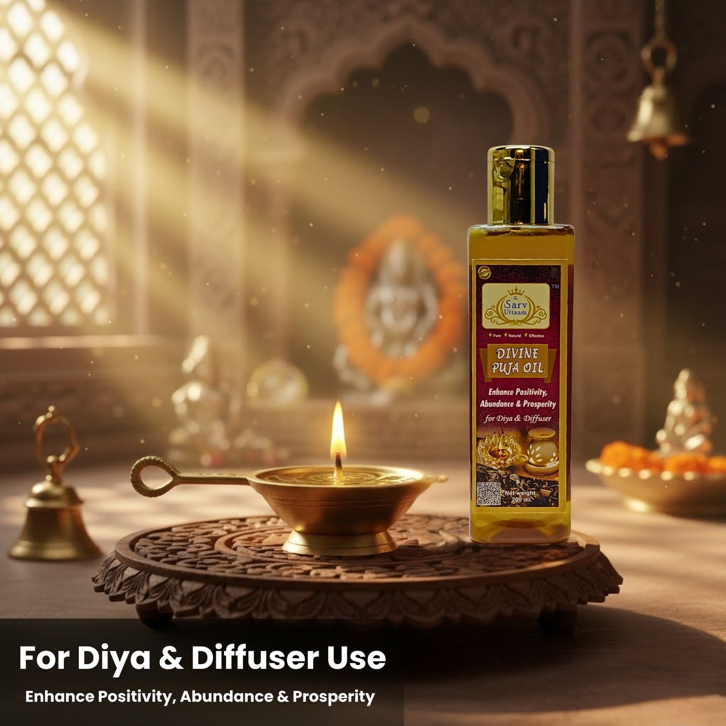 Divine Puja Oil | Pure Herbs OIl for Pooja Diya | Divine Aroma |