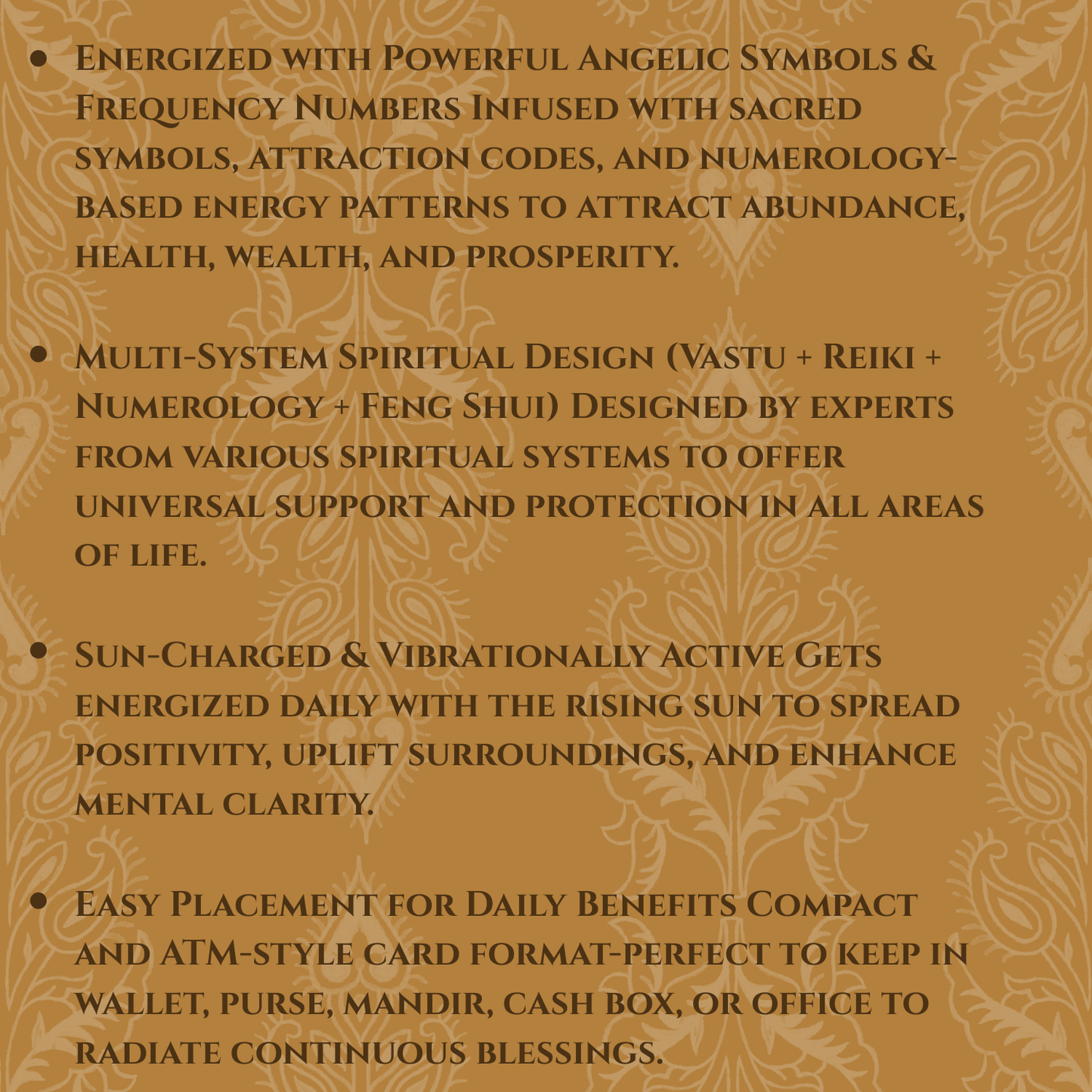 Miracle Card | For Abundance, Health, Wealth, Success & Prosperity |