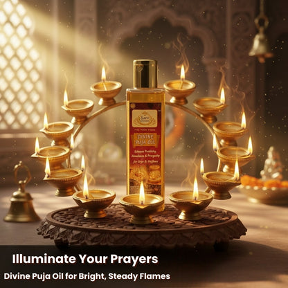 Divine Puja Oil | Pure Herbs OIl for Pooja Diya | Divine Aroma |