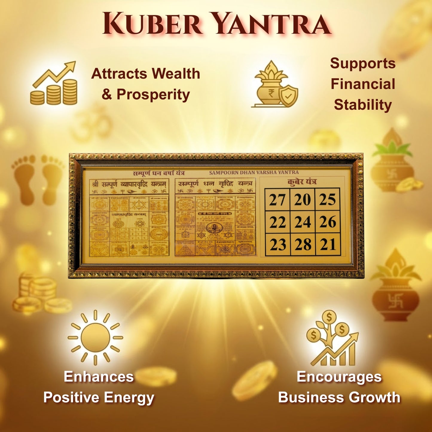 Sampoorn Dhan Varsa Kuber Yantra | for Health, Wealth, Prosperity and Success |