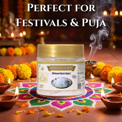 Premium Camphor | Bhimseni Baras Kapur | Kapoor for Pooja |