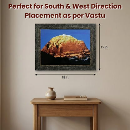 MOUNT KAILASH  | Morning Sunrise with Antique Look Frame |
