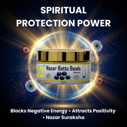 Natural Nazar Battu Beads | Protection from & Black Magic Evil Eye |