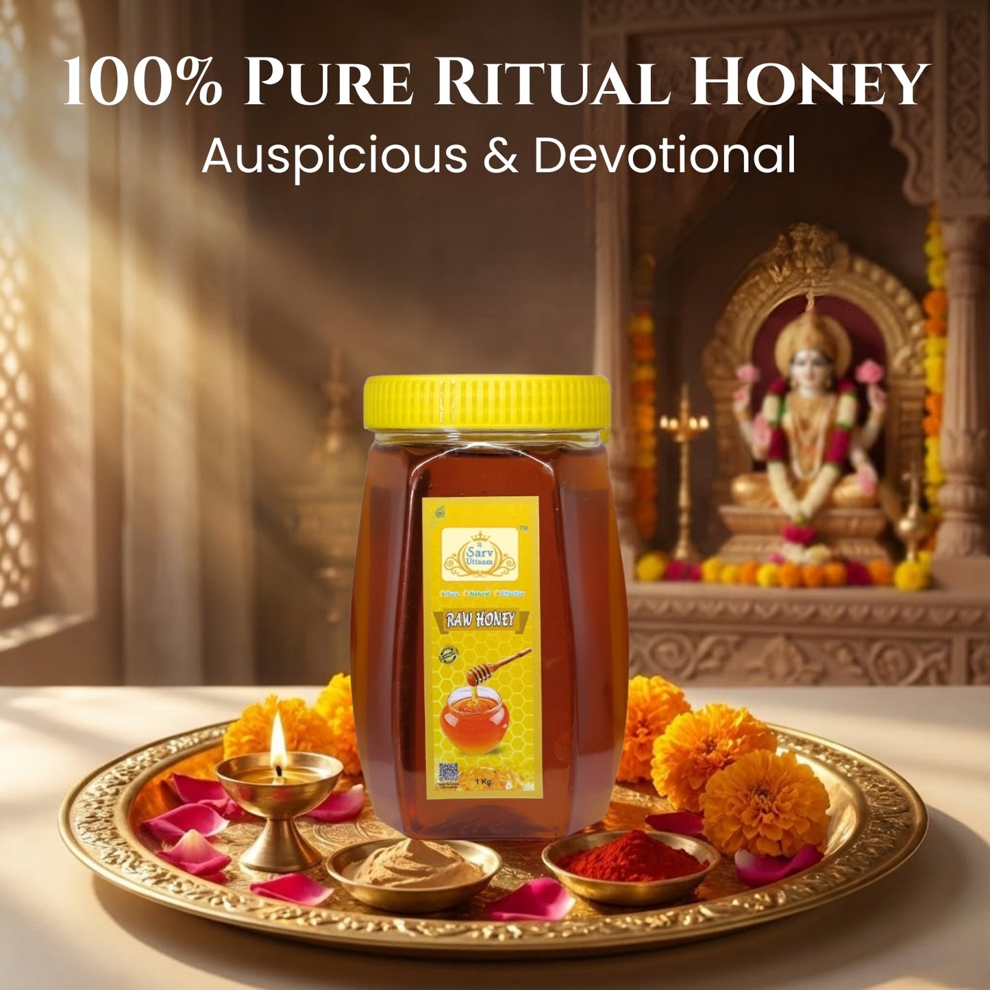 Honey | Pure Raw Honey | For Puja & Havan | 1 kgs |