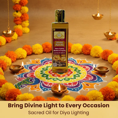 Divine Puja Oil | Pure Herbs OIl for Pooja Diya | Divine Aroma |