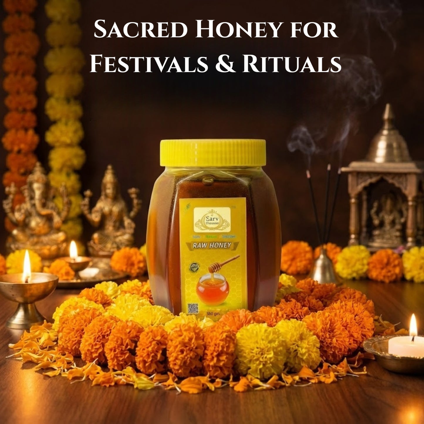Honey | Pure Raw Honey | For Puja & Havan | 500 gms |