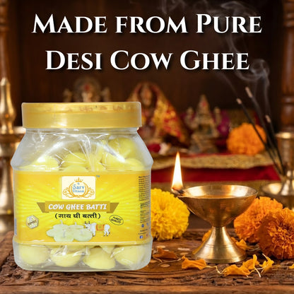 Cow Ghee Batti for Pooja | 100% Pure and Natural |