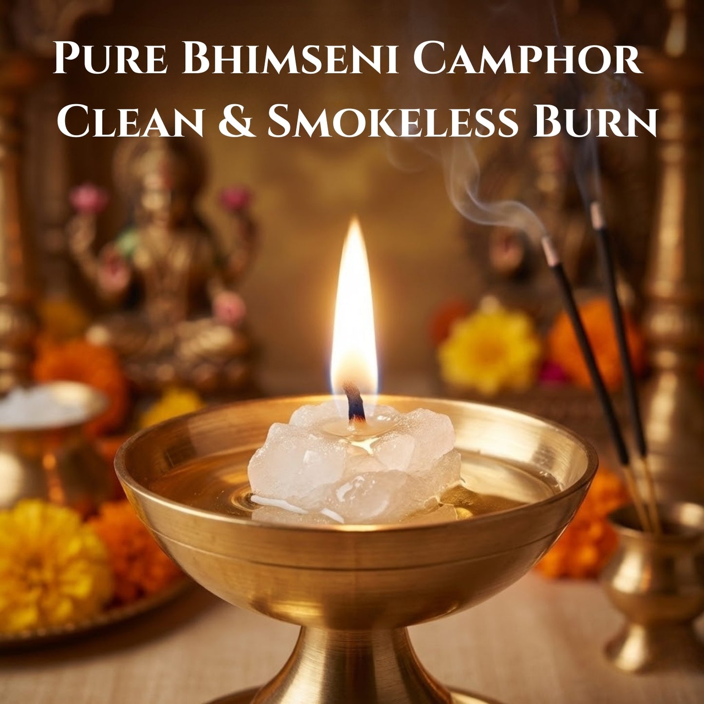 Premium Camphor | Bhimseni Baras Kapur | Kapoor for Pooja |