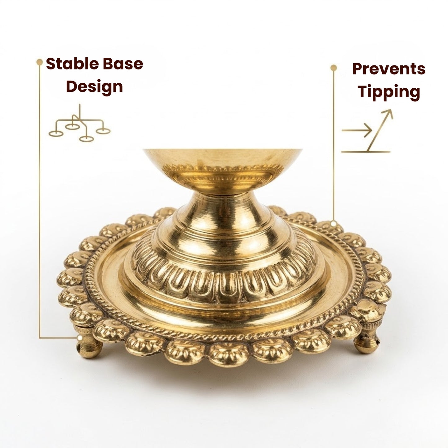 Akhand Diya | Pure Brass with Antique look |