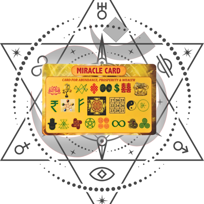 Miracle Card | For Abundance, Health, Wealth, Success & Prosperity |