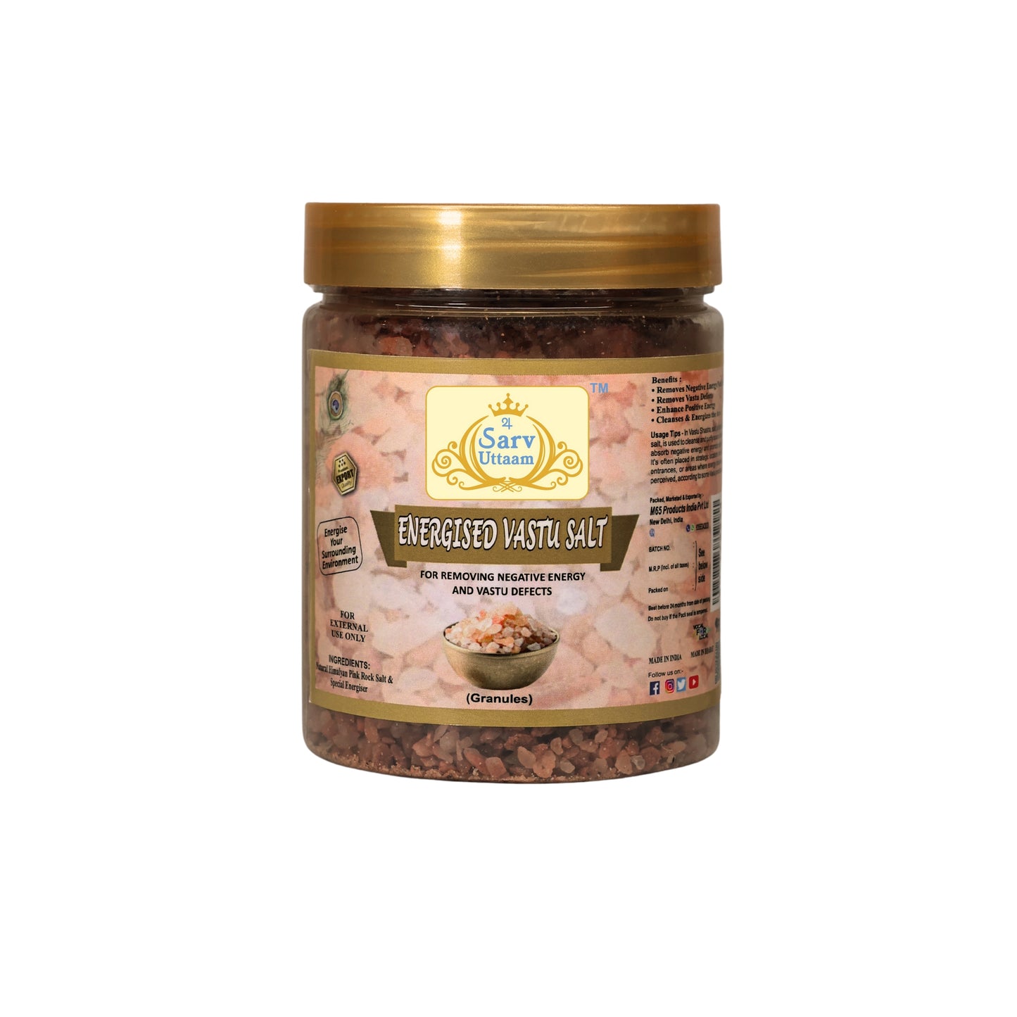 Energised Vastu Salt | For Positivity & Clearing negative energies |