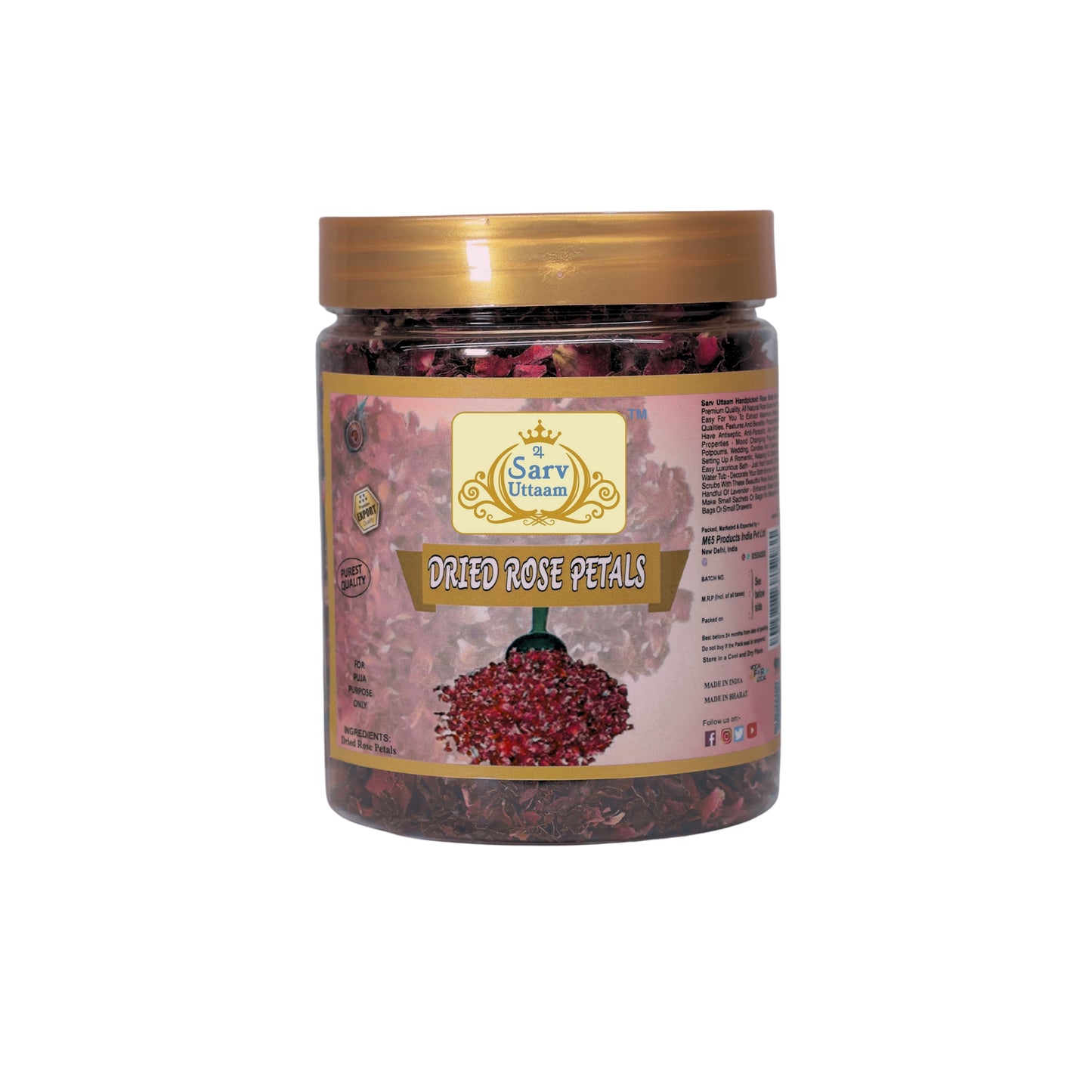 Dried Rose Petal | Gulab Patti Dry for Pooja |